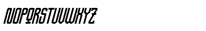 IT Nex Condense Italic Font UPPERCASE