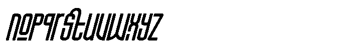 IT Nex Condense Italic Font LOWERCASE