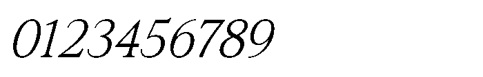 IT Oonelle Italic Font OTHER CHARS