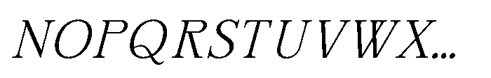 IT Oonelle Italic Font UPPERCASE
