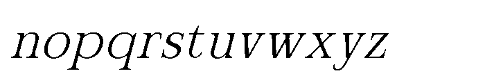 IT Oonelle Italic Font LOWERCASE