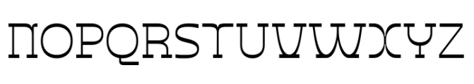 IT Pertinax Thin Font UPPERCASE