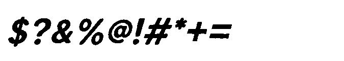 IT Roughlin Italic Font OTHER CHARS