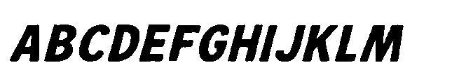 IT Roughlin Italic Font UPPERCASE