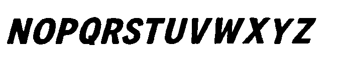 IT Roughlin Italic Font UPPERCASE
