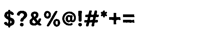 IT Roughlin Regular Font OTHER CHARS