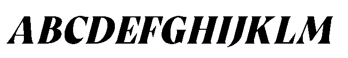 IT Seron Italic Font UPPERCASE