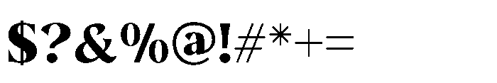IT Seron Regular Font OTHER CHARS