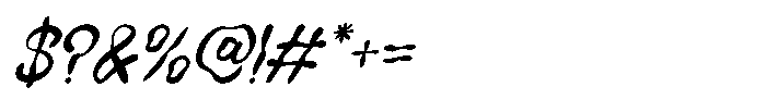 IT Slurvanta Italic Font OTHER CHARS