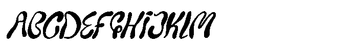 IT Slurvanta Italic Font UPPERCASE