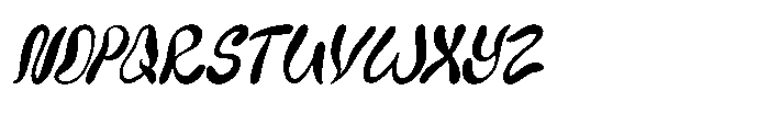 IT Slurvanta Italic Font UPPERCASE