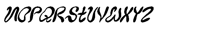 IT Slurvanta Italic Font LOWERCASE