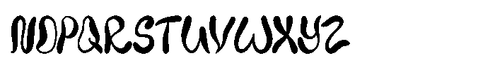 IT Slurvanta Regular Font UPPERCASE