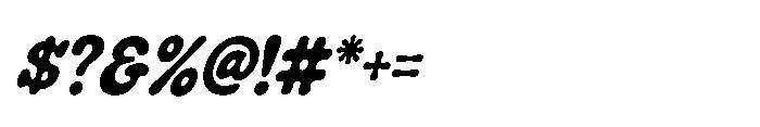 IT Slurvia Italic Font OTHER CHARS