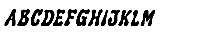 IT Slurvia Italic Font UPPERCASE