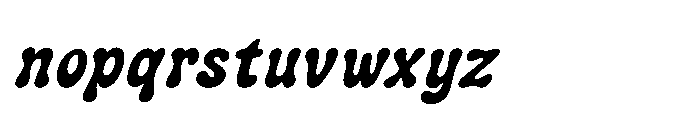IT Slurvia Italic Font LOWERCASE