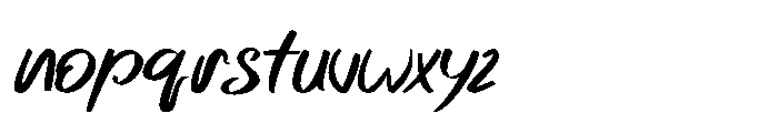 IT Stone Mark Italic Font LOWERCASE