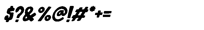 IT Tacoloopey Italic Font OTHER CHARS