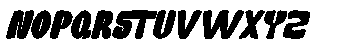 IT Tacoloopey Italic Font UPPERCASE