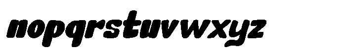 IT Tacoloopey Italic Font LOWERCASE