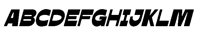 IT Trivane Italic Font UPPERCASE