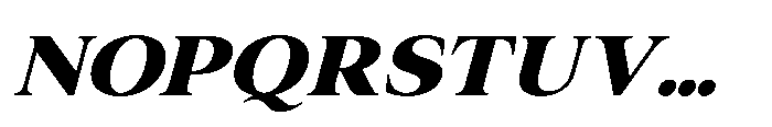 IT Valero Bold Italic Font UPPERCASE