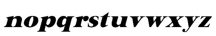 IT Valero Bold Italic Font LOWERCASE