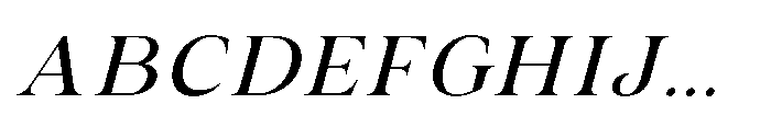 IT Valero Light Italic Font UPPERCASE