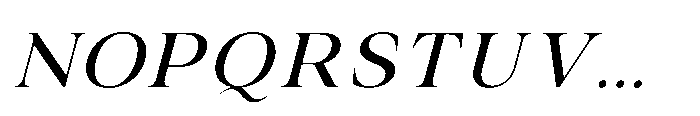 IT Valero Light Italic Font UPPERCASE