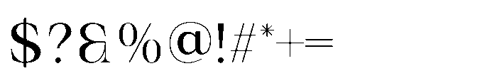 IT Valero Light Font OTHER CHARS