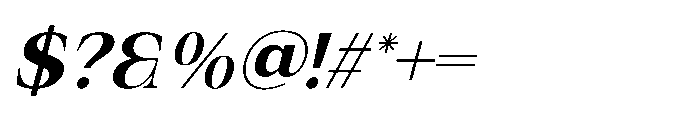 IT Valero Medium Italic Font OTHER CHARS
