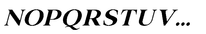 IT Valero Medium Italic Font UPPERCASE