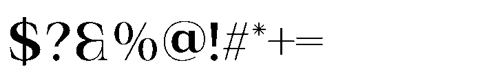 IT Valero Regular Font OTHER CHARS