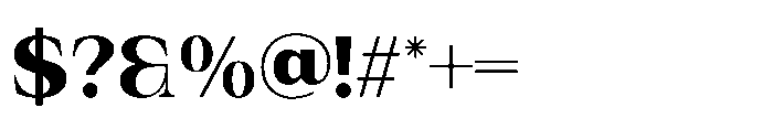IT Valero Semi Bold Font OTHER CHARS