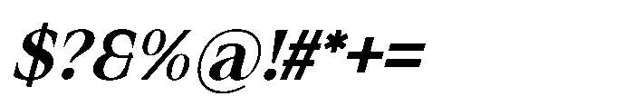 IT Valtrisse Italic Font OTHER CHARS