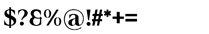 IT Valtrisse Regular Font OTHER CHARS