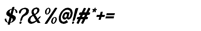 IT Weralionis Italic Font OTHER CHARS