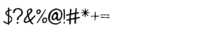 IT Zalro Font OTHER CHARS