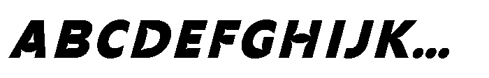IT Zentrap Italic Font UPPERCASE