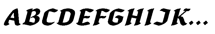 IT Zorak Italic Font UPPERCASE