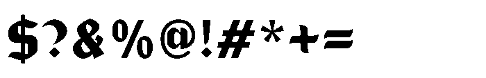IT Zorak Regular Font OTHER CHARS