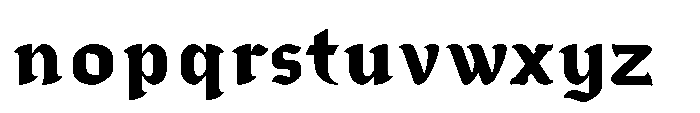 IT Zorak Regular Font LOWERCASE
