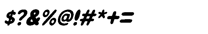 IT Zuppa Italic Font OTHER CHARS