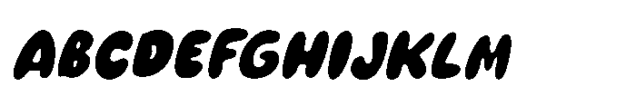 IT Zuppa Italic Font UPPERCASE