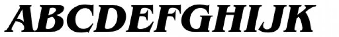 ITC Benguiat Bold Italic Font UPPERCASE