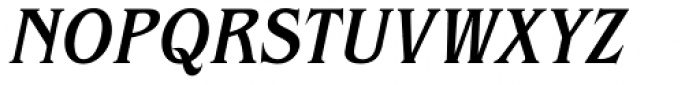 ITC Benguiat Condensed Medium Italic Font UPPERCASE