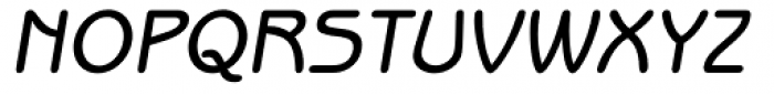 ITC Benguiat Gothic Medium Oblique Font UPPERCASE