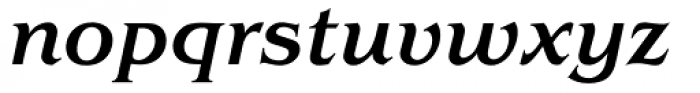 ITC Benguiat Medium Italic Font LOWERCASE