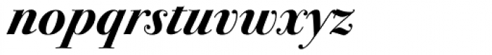 ITC Bodoni Seventytwo Bold Italic Font LOWERCASE