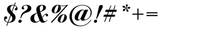 ITC Bodoni Seventytwo Swash Bold Italic Font OTHER CHARS